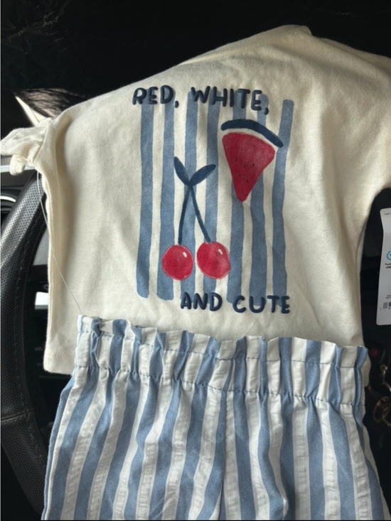 Carter's Other - Carter's Red, White and Blue Striped Kids Matching Set